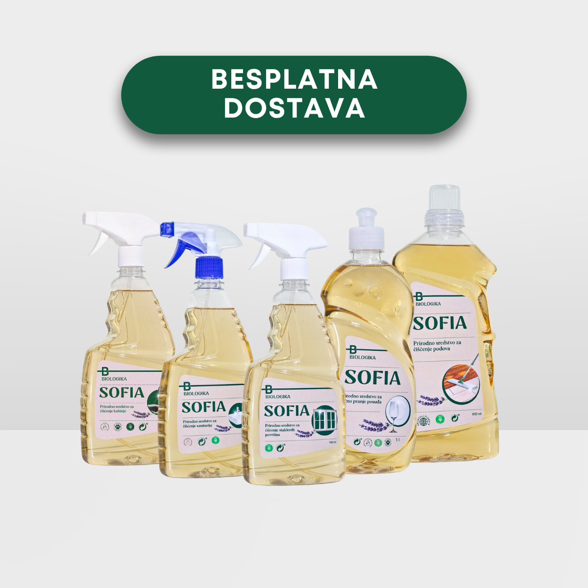 Set SOFIA proizvoda za čišćenje cele kuće